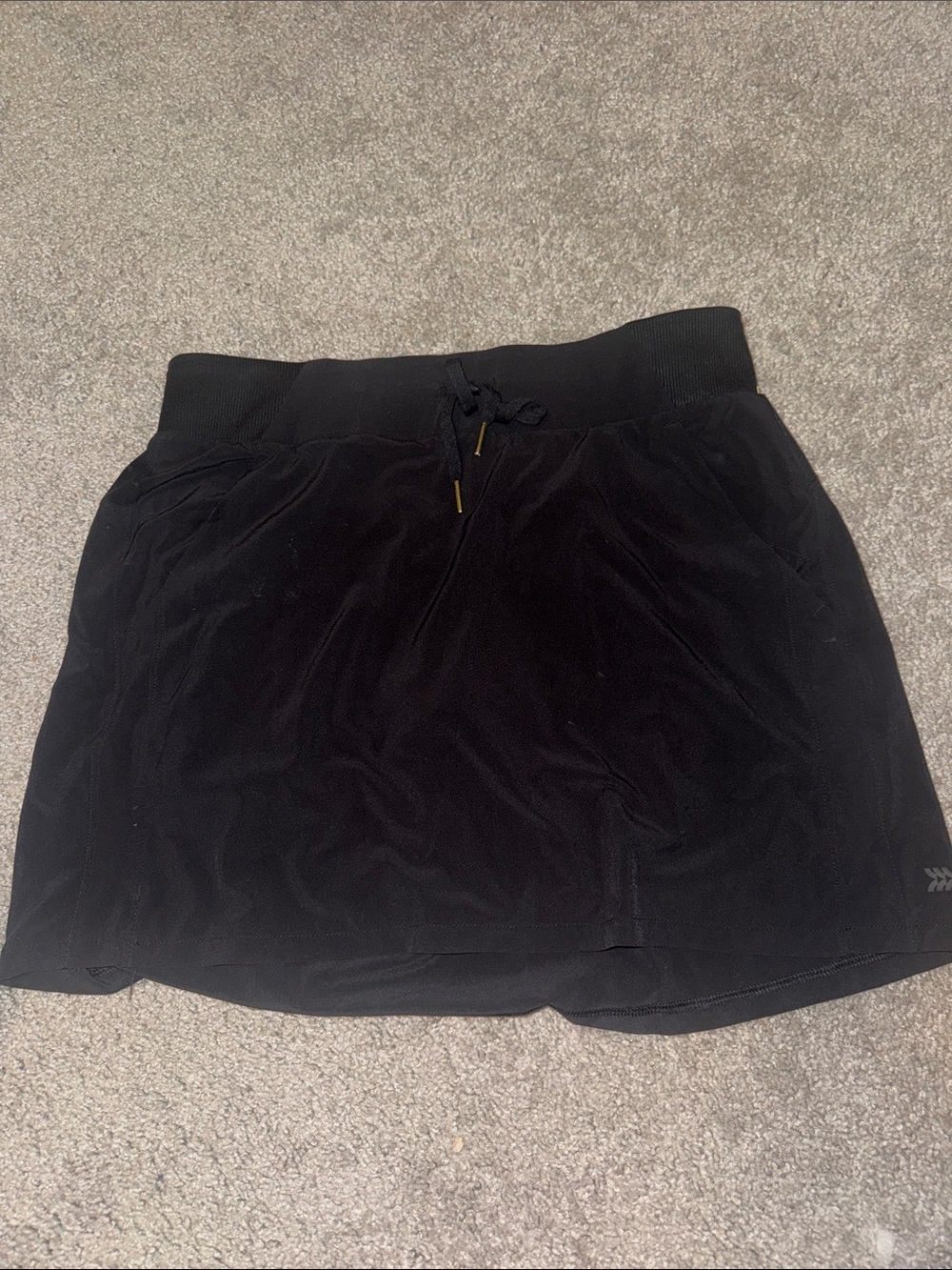 all in motion Black Women's Athletic Skort with Drawstring